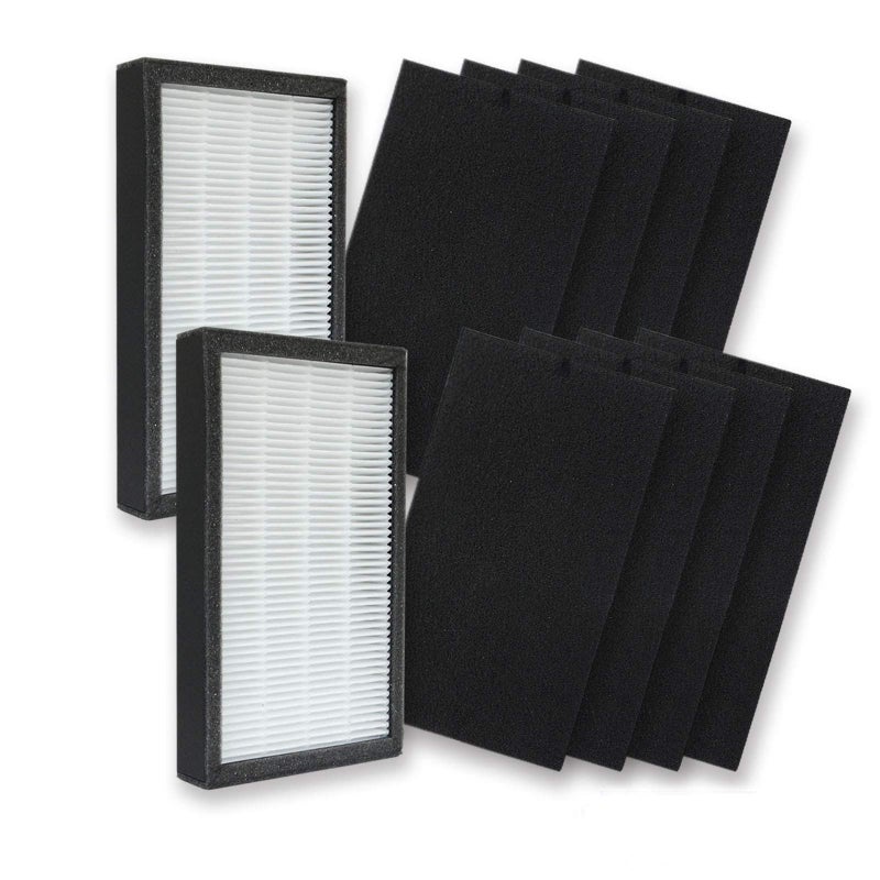 PUREBURG FLT4100 Replacement Filter Set Compatible with GermGuardian AC4100 AC4100CA AC4150BL AC4150PCA AC4150PC AC4175W Air Purifiers Filter E,2-Pack H13 HEPA - Image 1